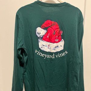 Mens vineyard vines santa hat long sleeve